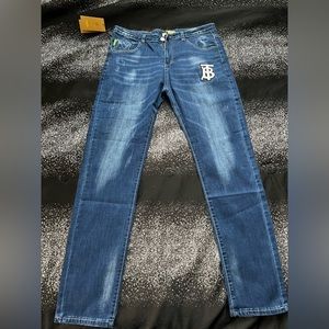Burberry slim fit jeans. Never worn. New w/ tags. Waist 34 and 32 length.